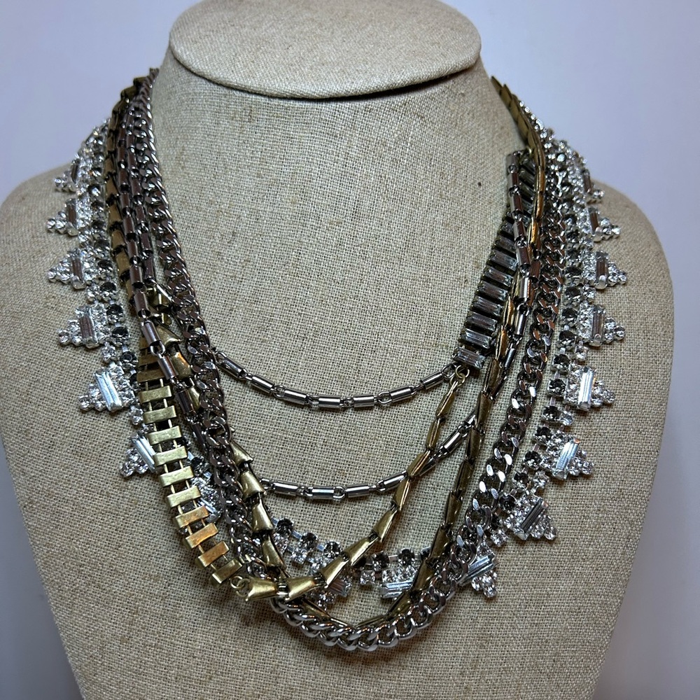 Stella&Dot Mixed Metal Sutton Necklace - Like New/Never Worn/Display Only